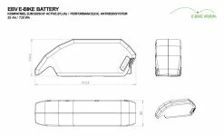 E-Bike Vision - EBV Batterie De Cadre Compatible Bosch Active (Plus) / Performance (CX) 36 V -Accessoires Vélo Soldes e bike vision batterie de cadre compatible bosch active performance 2 3840x2160