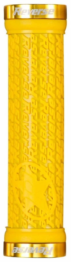 Reverse Components Reverse - Poignées Stamp Lock On Ø30mm X 135mm 10 Reverse Components Reverse - Poignées Stamp Lock On Ø30mm X 135mm -Accessoires Vélo Soldes reverse poignees stamp lock on jaune dore 3840x2160