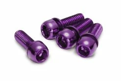 Reverse Components Reverse - Set De 4 Vis Pour étrier De Freins - M6x18mm -Accessoires Vélo Soldes reverse set 4 vis etrier frein m6 18 mm violet 3840x2160