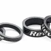Reverse Components Reverse - Set D'entretoises De Direction Carbone 10mm / 5mm 1 1/8" (noir) -Accessoires Vélo Soldes reverse set entretoises direction carbone 3840x2160