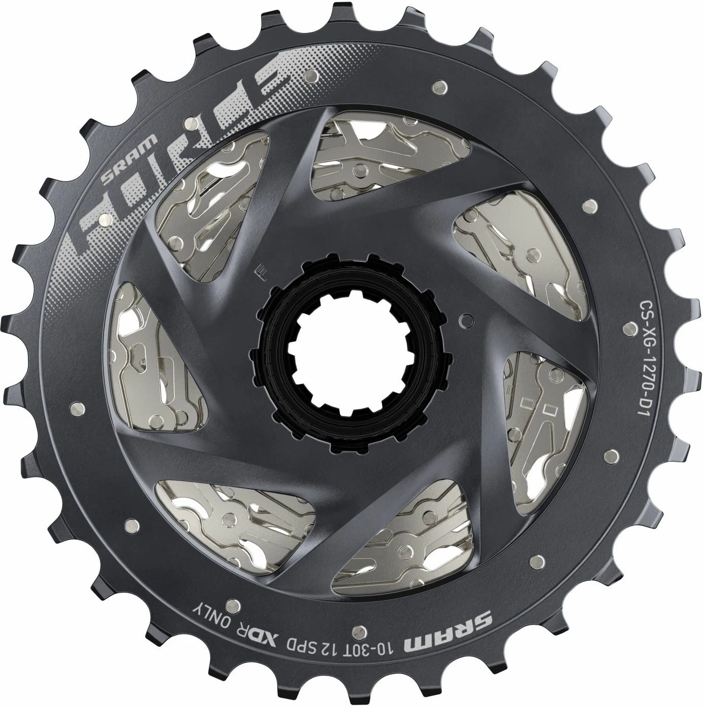 SRAM - Cassette Force XG-1270 Compatible 12 Vitesses, 10-30 Dents 5 SRAM - Cassette Force XG-1270 Compatible 12 Vitesses, 10-30 Dents – Image 3